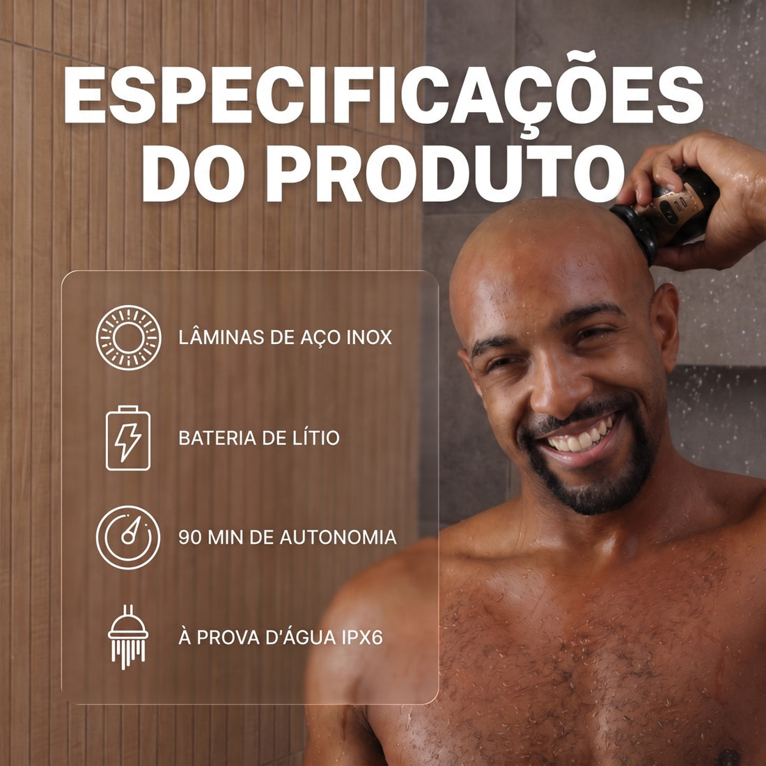 Barbeador Corporal Masculino FlexSeries - Kit Completo 5 em 1