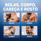 Barbeador Corporal Masculino FlexSeries - Kit Completo 5 em 1