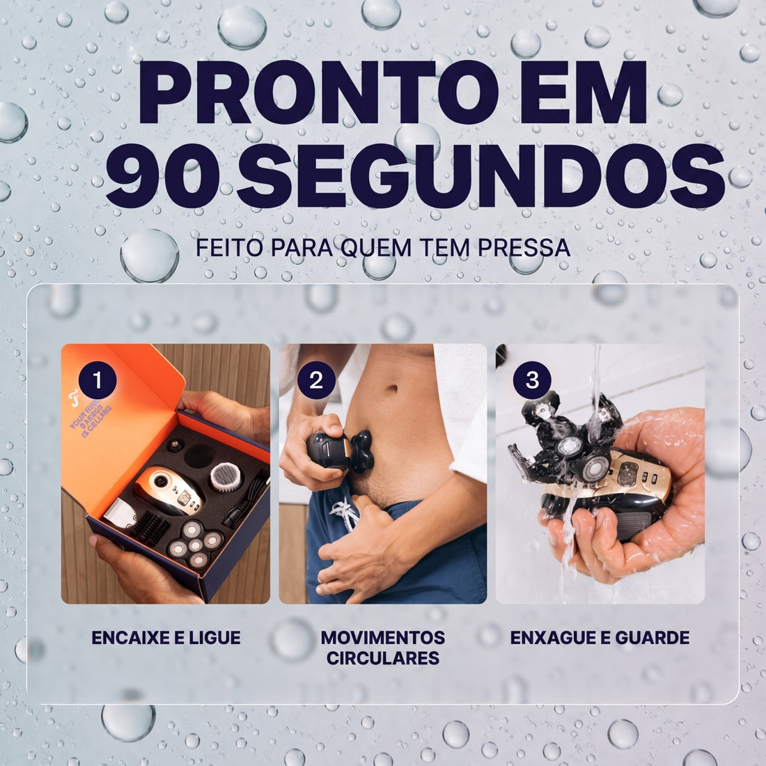 Barbeador Corporal Masculino FlexSeries - Kit Completo 5 em 1